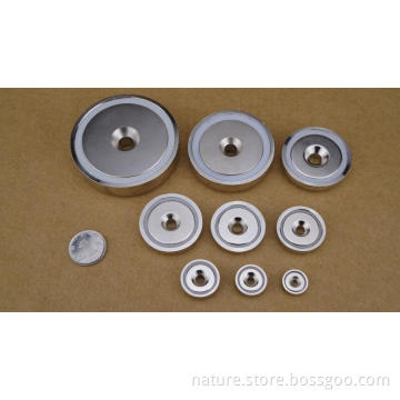 Neodymium pot magnet hooks /Magnetic steel hooks